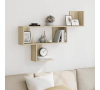 BOWEKAM Muebles, estanterías, estantes de pared y repisas, estante de pared de roble Sonoma, 100 x 15 x 70 cm, madera de ingeniería