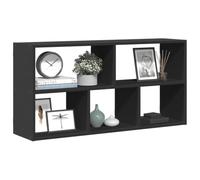 BOWEKAM Muebles, estanterías, estantes de pared y repisas, estante de pared negro, 100 x 25 x 50 cm, madera de ingeniería