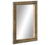 BOWEKAM Muebles, juegos de muebles, juegos de muebles de baño, espejo de baño, 50 x 70 cm, mango y cristal de madera maciza