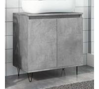 BOWEKAM Muebles, juegos de muebles, juegos de muebles de baño, gabinete de baño gris hormigón, 58 x 33 x 60 cm, madera de ingeniería
