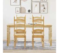 BOWEKAM Muebles, juegos de muebles, muebles de cocina y comedor, juego de comedor de 5 piezas Panamá madera maciza de pino