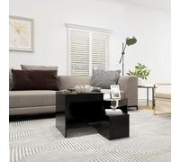 BOWEKAM Muebles, mesas, mesas de acento, mesas auxiliares, mesas anidadas, 3 piezas, madera de ingeniería negra