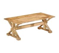 BOWEKAM Muebles, mesas, mesas de acento, mesas de centro, mesa de café, mesa de café, 110 x 52 x 40 cm, mango de madera maciza