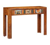 BOWEKAM Muebles, mesas, mesas de acento, mesas de consola, mesa de consola de 110 x 35 x 75 cm, madera maciza de acacia