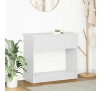 BOWEKAM Muebles, mesas, mesas decorativas, mesas auxiliares, mesa consola con cajones, color blanco, 85,5 x 38,5 x 74,5 cm