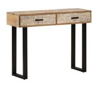BOWEKAM Muebles, mesas, mesas decorativas, mesas auxiliares, mesa de consola de 100 x 30 x 75 cm, madera maciza de mango