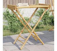 BOWEKAM Muebles, mesas, mesas plegables, mesa plegable, 70,5 x 42,5 x 80 cm, bambú