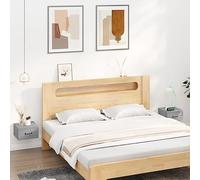 BOWEKAM Muebles, mesas, mesitas de noche, mesitas de noche de pared, 2 piezas, color gris, Sonoma, 35 x 35 x 20 cm