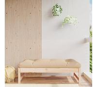 BOWEKAM Muebles, muebles de exterior, asientos al aire libre, sofás seccionales al aire libre, reposapiés de jardín de 120 x 80 cm, madera maciza de pino