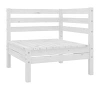 BOWEKAM Muebles, muebles de exterior, asientos al aire libre, sofás seccionales al aire libre, sofá esquinero de jardín blanco de madera maciza de pino