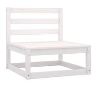 BOWEKAM Muebles, muebles de exterior, asientos al aire libre, sofás seccionales al aire libre, sofá medio de jardín, madera maciza de pino blanco