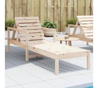BOWEKAM Muebles, muebles de exterior, asientos al aire libre, tumbonas, tumbonas, tumbona, 199,5 x 62 x 55 cm, madera maciza de pino