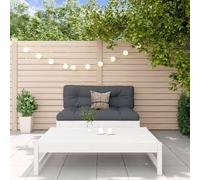 BOWEKAM Muebles, muebles de exterior, juegos de muebles de exterior, juego de salón de jardín de 2 piezas, madera maciza de pino blanco