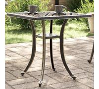 BOWEKAM Muebles, muebles de exterior, mesas de exterior, mesa de jardín de bronce, 53 x 53 x 53 cm, aluminio fundido