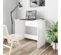 BOWEKAM Muebles, muebles de oficina, escritorios, escritorio blanco, 100 x 50 x 76 cm, madera de ingeniería