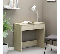 BOWEKAM Muebles, muebles de oficina, escritorios, escritorio de roble Sonoma, 80 x 40 x 75 cm, madera de ingeniería