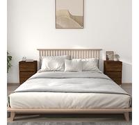 BOWEKAM Muebles para el hogar y el jardín, 2 piezas, roble marrón, 40 x 35 x 70 cm, elección de muebles