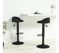 BOWEKAM Muebles, sillas, taburetes de mesa y bar, taburetes de bar, 2 piezas de terciopelo negro
