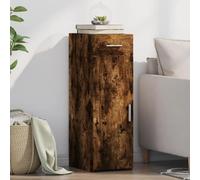 BOWEKAM Muebles y almacenamiento-buffets y aparadores-aparador de madera de roble ahumado 30x42,5x93 cm