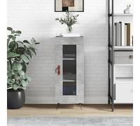 BOWEKAM Muebles y almacenamiento-buffets y aparadores-aparador gris hormigón 34,5 x 34 x 90 cm, madera de ingeniería
