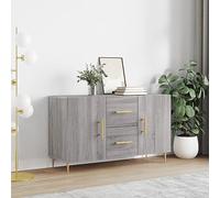 BOWEKAM Muebles y almacenamiento-buffets y aparadores-aparador gris Sonoma 100x36x60 cm madera de ingeniería