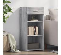 BOWEKAM Muebles y almacenamiento-buffets y aparadores-Aparador gris Sonoma 40x42.5x93 cm Madera de ingeniería