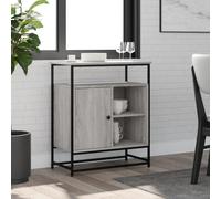 BOWEKAM Muebles y almacenamiento-buffets y aparadores-aparador gris Sonoma 69x35x80 cm madera de ingeniería