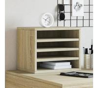 BOWEKAM Organizador de escritorio para hogar y jardín, roble Sonoma, 36 x 26 x 29,5 cm, elección de muebles de madera