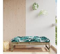BOWEKAM Reposapiés de jardín 120 x 80 cm, madera de pino impregnado