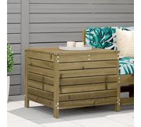 BOWEKAM Reposapiés de jardín 62 x 63,5 x 53,5 cm, madera de pino impregnado