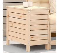 BOWEKAM Reposapiés de jardín de madera maciza de pino de 62 x 31,5 x 52 cm