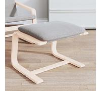 BOWEKAM Reposapiés gris claro, 51 x 41 x 40 cm, de tela, reposapiés