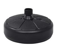 BOWEKAM Sombrilla, relleno de arena y agua, 15 L, color negro