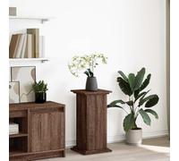 BOWEKAM Soporte de madera de roble marrón para césped y jardín, 31 x 30 x 60 cm, madera de ingeniería