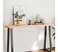 BOWEKAM Tablero de mesa para hogar y jardín, 160 x 40 x (2-6) cm, madera maciza sin tratar, borde vivo, elección de muebles