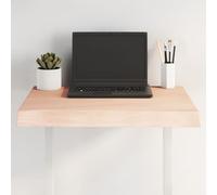 BOWEKAM Tablero de mesa para hogar y jardín, 60 x 40 x (2-6) cm, madera maciza sin tratar, borde vivo, elección de muebles