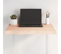 BOWEKAM Tablero de mesa para hogar y jardín, 60 x 50 x (2-4) cm, madera maciza sin tratar, borde vivo, elección de muebles