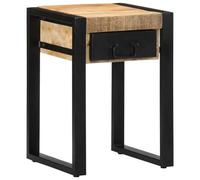 BOWEKAM Tables-Accent - Mesas auxiliares, mesa auxiliar, 35 x 35 x 50 cm, madera maciza de mango