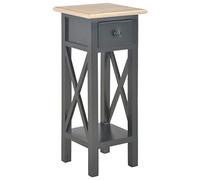 BOWEKAM Tables-Accent - Mesas auxiliares, mesa auxiliar, color negro, 27 x 27 x 65,5 cm, madera