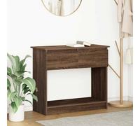 BOWEKAM Tables-Accent Mesas auxiliares, mesa consola con cajones, roble marrón, 85,5 x 38,5 x 74,5 cm