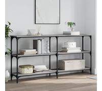 BOWEKAM Tables-Accent Mesas auxiliares - Mesa consola gris Sonoma 150 x 29 x 75 cm, madera de ingeniería