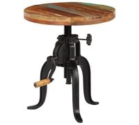 BOWEKAM Tables-Accent Mesas auxiliares Mesas auxiliares 45x (45-62) cm Madera maciza reciclada y hierro fundido