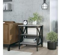 BOWEKAM Tables-Accent Mesas auxiliares Mesas auxiliares Sonoma gris 40 x 42 x 50 cm, madera de ingeniería