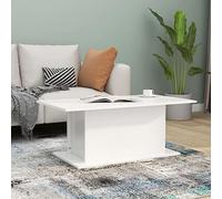 BOWEKAM Tables-Accent Meses-Mesas de centro-Mesa de café Blanco 102 x 55,5 x 40 cm Madera de ingeniería