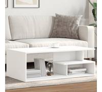 BOWEKAM Tables-Accent Meses-Mesas de centro-Mesa de café Blanco 102x55x35 cm Madera de ingeniería
