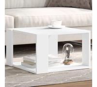 BOWEKAM Tables-Accent Meses-Mesas de centro-Mesa de café Blanco 51,5 x 51,5 x 30 cm Madera de ingeniería