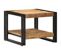 BOWEKAM Tables-Mesas de centro, mesa de centro, 50 x 50 x 38 cm, madera maciza de mango