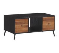 BOWEKAM Tables-Mesas de centro, mesa de centro, 90 x 50 x 41 cm, teca reciclada maciza
