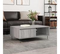 BOWEKAM Tables-Mesas de centro, mesa de centro, mesa de centro, color gris, 90 x 60 x 35 cm, madera de ingeniería