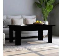 BOWEKAM Tables-Mesas de centro, mesa de centro, mesa de centro, color negro, 100 x 60 x 42 cm, madera de ingeniería